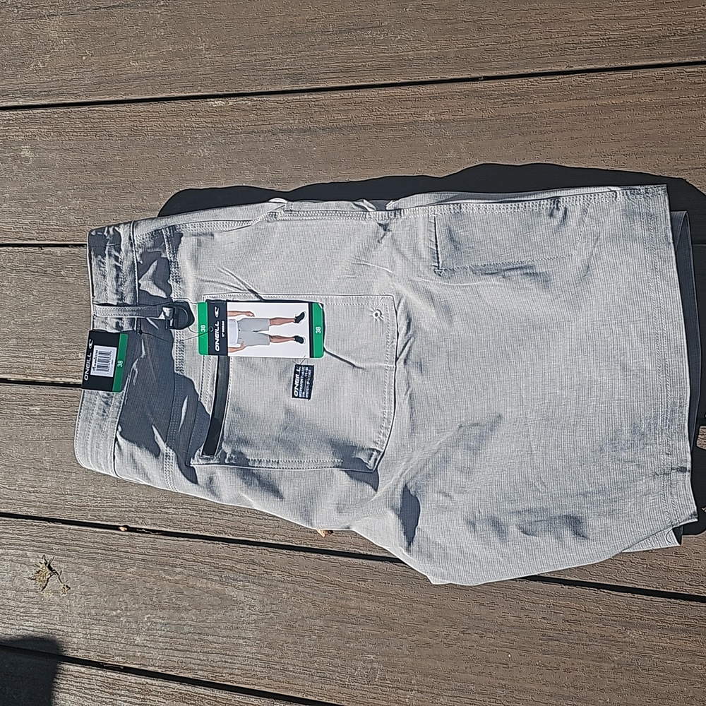 O'NEILL CROSSOVER SHORTS CROSSOVER SIZE 38 BRAND NEW GRAY 🩶